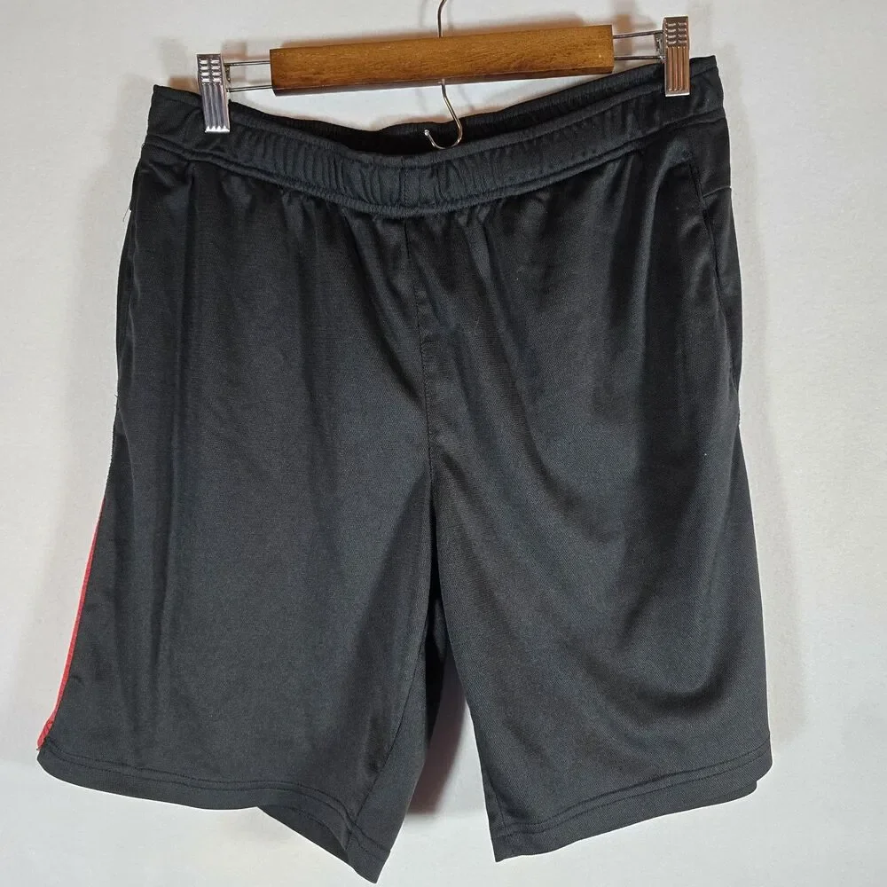 Layer 8 Qwick Dry Boys Shorts Size Large, Black And Red Comfortable